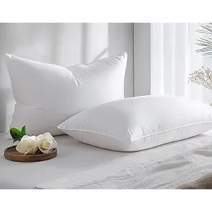 Alkyonos Hypoallergenic Bamboo Viscose Shell, Soft Standard/Queen Size Bed Pillows Set of 2 with Down Alternative Filling, OekoTex Certified, Luxury Hotel Quality for Back, Stomach and Side Sleepers