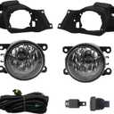 Pair Fog Lights Assembly Compatible with CRV 2012 2013 2014 Front Bumper Fog lamp W/H11 12V 35W Halogen Bulbs and Bracket and Wiring & Switch Clear Lens 33900STKA11 33900T0AA01