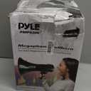 PYLE-PRO 50W Megaphone Speaker PA Bullhorn, Black Aux Input, Adjustable Volume, Siren, 35mm Aux Input, Ideal for Sports Events & Emergency Drills- PMP53IN