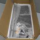 WOPITUES Floating Shelves for Wall with Cube Shelf, Wall Shelves with Metal Rail for Bathroom Decor, Bathroom Organizers and Storage, Over Toilet Shelves for Toilet Paper-Black (15.7 inch)