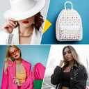 uxcell 200Pcs 10mm Silver Round Dome Studs Metal Claw Beads Nailhead Rivets Spike Studs Spots Punk Rock DIY for Leather Craft Clothes Belt Bag Shoes Bracelet Accessories