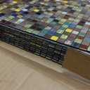 10 Sheets Peel and Stick Backsplash Tile, Self-Adhesive Mosaic Tile, Stick on Kitchen, Bathroom Vanities, Fireplace Dcor, Laundry Table (1.0 Mixed Colors)