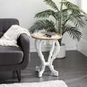 Deco 79 Farmhouse Wood Accent Table, 19"W x 25"H, Brown