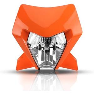 ABCERRSI Dirt Bike LED Headlight,Motorcycle Head Lamp Light Kit Compatible With Motocross Pit Bike Enduro ATV Supermoto 2024 EXC XC SX XCW EXCF SXW SXF 125-500(Orange)