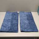 decorUhome Spring Corduroy Navy Blue Throw Pillow Covers 20x20 Set of 2 Decorative Soft Boho Farmhouse Couch Pillow Covers for Living Room Bed Sofa Broadside Striped Pillow Cases