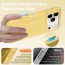 for iPhone 17 Pro Case, Compatible with MagSafe, Screen Protector +[Integrated Silicone Camera Control Button], Shockproof Protective Magnetic Case for iPhone 17 Pro 6.3", Buttercream Yellow