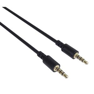 Premium Cord 3.5mm 4 Pin Jack Cable Audio and Voice Transmission Allows Use of Microphone Aux Headset Audio Connection Cable M/M Length 1m