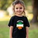 St Patricks Day Shirt Kids  Boys Girls Toddler Green T-Shirt Lucky Clover Ireland Shamrock Outfit 2T-8T (Black)