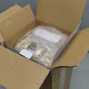 Goldenwarm Gold Privacy Door Handle, Heavy Duty Zinc Alloy Interior Door Handles, Interior Brushed Gold Door Lever for Bedroom, Bathroom, 5 Pack