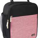 Lovoeo Lunch box Lunch bag for men women Insulated Lunchbox Lunch bags for Work Picnic Travel (Thicken dusty pink)