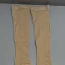 Truform 15-20 mmHg Compression Stockings for Men and Women, Thigh High Length, Dot Top, Open Toe, Small (Beige)
