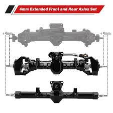 INJORA ProSteer Double Joint 40g Front and 22g Rear Axle for 1/24 Axial SCX24 Upgrade