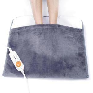 Gintao Electric Heated Foot Warmers for Men and Women,Foot Heating Pad Electric with Fast Heating Technology,Heating Pad Feet Warmer Auto Shut Off with 3 Temperature Setting,2220 inches,Gray