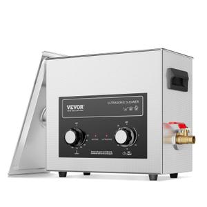 VEVOR 6L Ultrasonic Cleaner with Heater Timer & Basket, Professional Digital Sonic Cavitation Machine, 180W Cleaning Machine for Watch Instruments, Glasses, Coin, Metal Parts, Tool