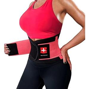 POHL SCHMITT FitCurve Waist Trainer and Trimmer Sweat Belt and Belly Band for Weight Loss, Workouts, Fitness and Lumbar Back Support, for Men and Women, black M