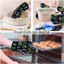 Cactus Oven Mitts and Pot Holders Sets Succulents Potted Plant Garden Nature Heat Resistant 3pcs for Cooking Baking BBQ