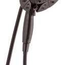 Delta Faucet 5-Spray In2ition Dual Shower Head with Handheld Spray, H2Okinetic Oil Rubbed Bronze Shower Head with Hose, Showerheads, Handheld Shower Heads, Venetian Bronze 58480-RB-PK