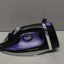Hamilton Beach Steam Iron for Clothes & Garment Steamer with Smooth Press Stainless Steel Soleplate, 1200 Watts, 8 Retractable Cord, Black (14214)