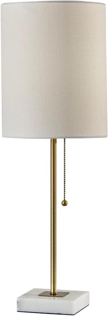 Adesso 5177-21 Fiona Table Lamp, Antique Brass