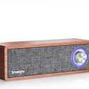 Smalody Wood Retro Bluetooth Speaker, Portable Mini Wireless Bluetooth Speakers, Vintage Wooden Speaker for Room Decoration, Perfect for Cafes, Restaurants, Vintage Coth Stores, Bedroom etc