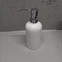 Ceramic White Soap Dispenser with Rust-Proof Plastic Pump Bathroom, 16.9oz Hand Soap Dispenser for Kitchen, Hotel