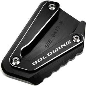 MOWOK For Goldwing GL1800 2002-2017 and 2018-2025 Goldwing GL1800 1800 Motorcycle Side Stand Extension Kickstand foot Pad (Year 2002-2017 (Black))