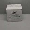 KIRE 100PCS Disposable Plates - White with Gold Rim for Christmas Party/Wedding - Includes 50Pieces 10.25inch Dinner and 50Pieces 7.5inch Dessert/Salad Plates