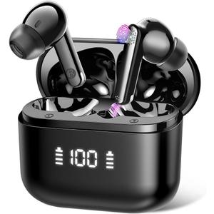 Ai Translation Earbuds Real Time with Audio and Video Calls, 3-in-1 Buletooth 5.4 Translator Earbuds with 6 Translation Modes/164 Languages/No Subscription Required, 48H Headphones Translator (Deep Black)