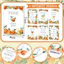 Vercraft 6 Pcs Little Cutie Orange Baby Shower Table Decorations Take One Sign Thank You Acrylic Sign Centerpieces with Stand 5 x 7" Floral Birthday Party Decorations