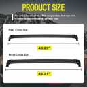 2PCS Roof Rack Cross Bars Fit for Toyota Sequoia 2023 2024 2025 2026 Roof Luggage Carrier Crossbars Aluminum (Black)