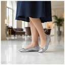 Lusofie Foldable Flats for Women with Zipper Pouch - Foldable Ballet Flats for Women for Travel Office Weddings