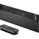 Small Sound Bar for TV, PC, Gaming, Surround Sound System, Mini TV Speaker Soundbar with Bluetooth/HDMI ARC/Optical/AUX/USB Connections