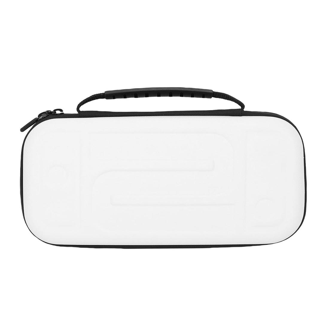 Glomora Carrying Case Fit for Switch 2 2025 Hard Shell Portable Travel Bag with 10 Game Card Slots Accessories Pouch Lightweight Anti Scratch Black (White)