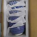 Selamica Ceramic 4 OZ Dipping Bowls Set, 3.5 Inch Mini Bowls for Dipping, Side Dishes, Microwave Dishwasher Safe, Set of 6, Vintage Blue