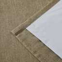 Vision Home Brown Linen Full Blackout Curtains Grommet Total Room Darkening Window Curtains 84 inches Long for Bedroom Living Room Energy Efficient Thermal Insulated Rustic Drapes 2 Panels 58" Wx84 L