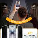 Miracase Magnetic for iPhone 17 Case with Privacy Screen Protector [Compatible with MagSafe],Full Camera Protection and Full Body Shockproof Bumper 17 Phone Cover 6.3", Clear