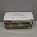 INPANY Bouncy Horse, Dinosaur Hopper Toys, Toddler Bouncing Animal, Dinosaur Party Decorations, Inflatable Ride on Rubber Triceratops Bouncer, Outdoor Cool Birthday Gift for 2 3 4 Yr Boy Girl Yellow