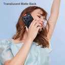 Magnetic for iPhone 17 Pro Max Case, Compatible with Magsafe, Bumper Protective Cover, Slim Shockproof Anti-Scratch Translucent Matte Men Women Phone Case for iPhone 17 Pro Max 6.9", Black