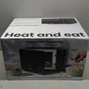 Chefman Countertop Microwave Oven 0.9 Cu. Ft., 900 Watts with 10 Power Levels, 6 Cooking Presets with One-Touch Express Cook, Eco Mode, Child Safety Lock, & Mute Button - Black