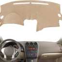 Yiz Dashboard Cover Dash Cover Mat Pad Custom Fit for Nissan Altima 2007 2008 2009 2010 2011 2012, Altima Coupe 07-12,Altima Suede 07-12 (Beige) Y29