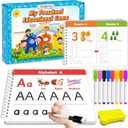 Preschool Learning Activities Kindergarten Workbooks, Toddler Busy Book Handwriting Practice, Coloring Tracing Activity Book for Kids 3-5, Montessori Educational Toys for 3 4 5 Year Old Boy Girl Gifts