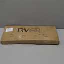RV Dual Propane Tank Cylinder Rack for Camper and Travel Trailer for 20lb Tanks, Black,