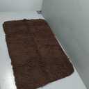 OLANLY Bathroom Rugs 30x20, Extra Soft Absorbent Chenille Bath Rugs, Rubber Backing Quick Dry, Machine Washable Bath Mats for Bathroom Floor, Tub and Shower, Home Decor Accessories, Brown