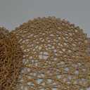 AHHFSMEI Paper Braided Round Placemats Set of 12 Natural Non-Slip Heat Resistant Table Mats for Dining Tables Woven Indoor & Outdoor Place mats (Brown,12)