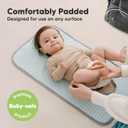 KeaBabies Portable Diaper Changing Pad, Easy Wipe Clean - Foldable Waterproof Baby Changing Mat for Diaper Bag, Compact, Lightweight, 25x13 Newborn, Infant,Baby Changer Travel Essential (Classic Gray)