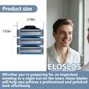 36 Blades Replacement Parts for GL-Mach 3 Style Razors (Blue), Wet Razors Men's Blades Value Packs