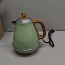 Evoloop 1.7L Electric Kettles, BPA Free Tea Kettle, Hot Water Boiler Heater, Stainless Steel Teapot, Auto Shut-Off & Boil-Dry Protection, 120V/1500W (Glossy green)