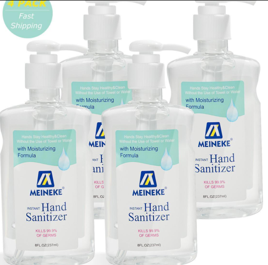 8 Fl. Oz. Advanced Hand Sanitizer Gel with 62% Alcohol Based,  4 Pack