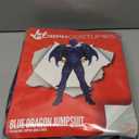 Morph Dragon Costume Adult (2 Colors),Mens Dragon Costume for Adults Jumpsuit Halloween Costumes for Men (Medium, Blue)