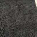 H.VERSAILTEX Black Bathroom Rug Set 2 Piece, Bath Mats for Bathroom Floor, Super Thick Soft Shaggy Chenille Bath Mats Machine Washable, Dry Fast Water Absorbent Bath Mats(20" x 32"/17" x 24")